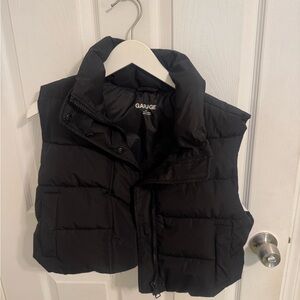 Garage Black Puffer Vest